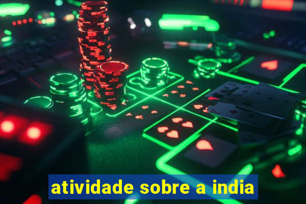 atividade sobre a india